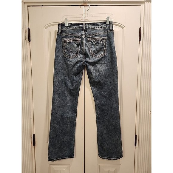 Silver Jeans Suki Women's Jeans Size 29x31 Slim Boot Cut Blue Denim Stretch - Picture 3 of 14